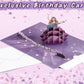 Taylor Swift Inspired Foldable 3D Birthday Greeting Card with Envelope Blank Card