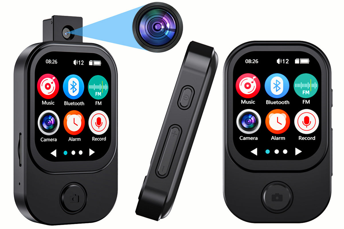 32GB MP3 MP4 Player with Rotatable Camera Video Recorder Touch Screen Bluetooth Music Player FM Radio