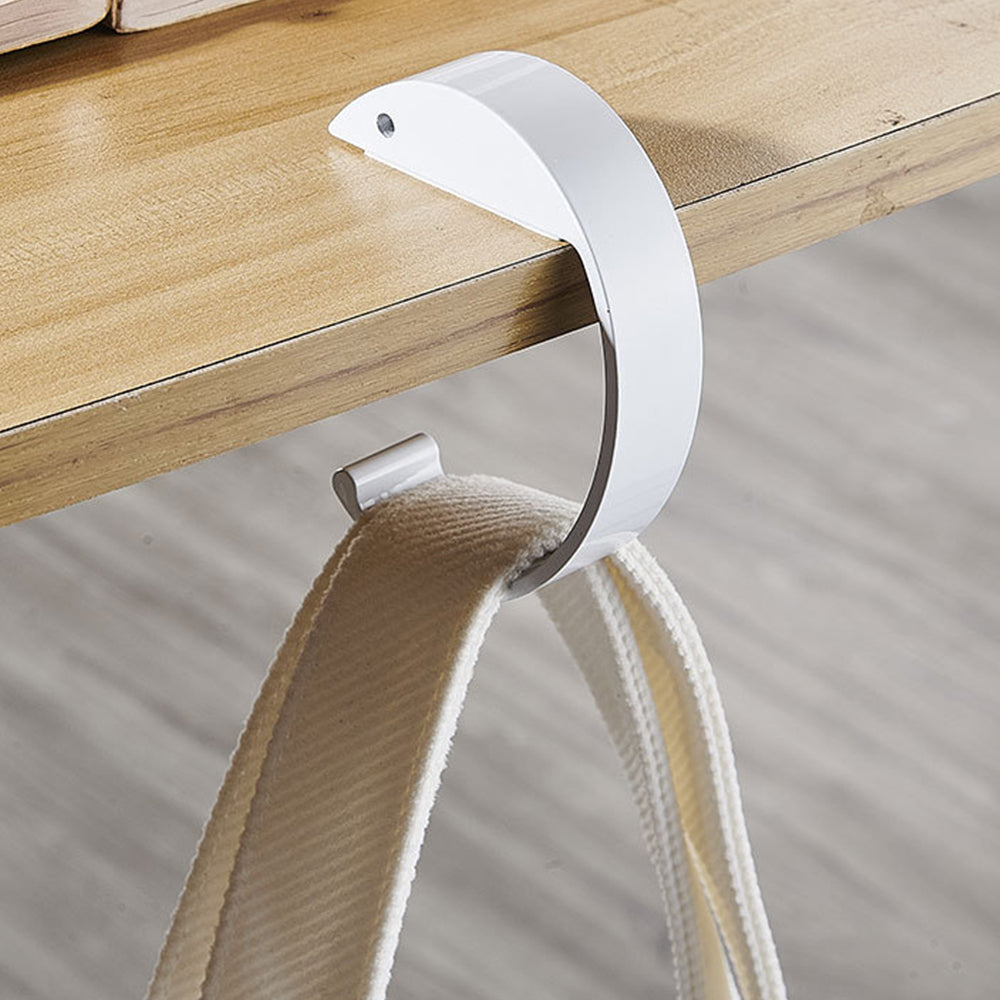 2Pcs C Shape Purse Hook for Table Handbag Hanger for Desk