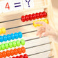 Wooden Abacus for Math with Counting Sticks Number Alphabet Cards Educational Toy