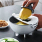 Multi Function Vegetable Cutter and Colander for Slicing Shredding Grating