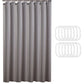 Waterproof Shower Curtain with 12 Hooks Thick Polyester for Bathtub Bathroom