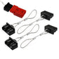 2X4Pcs Dust Cap Black Plug Cover Style Connectors for 50AMP Battery Caravan
