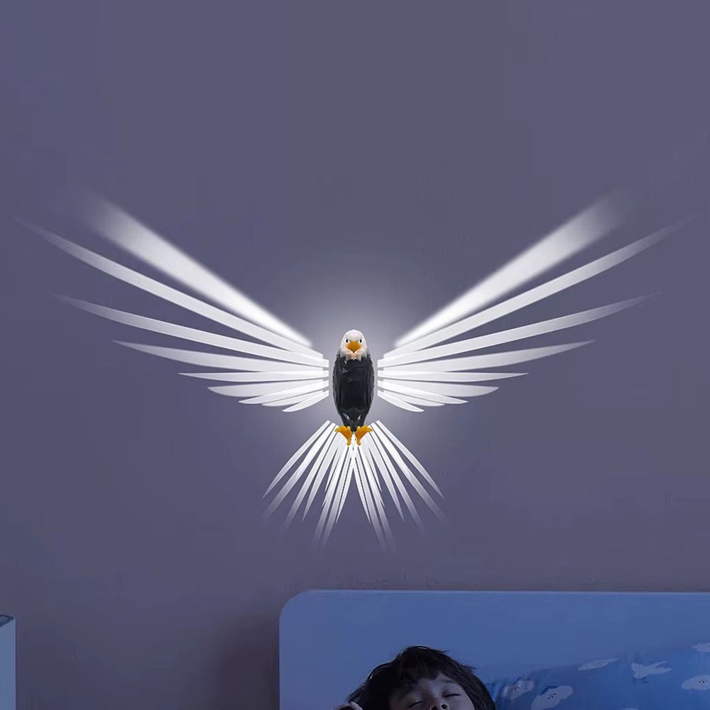 Bald Eagle Wall Light Wall Mounted Eagle Lamp Removable Charging Eagle Light
