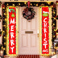 Christmas Decorations Outdoor Banner with LED Merry Christmas Decor Porch Sign
