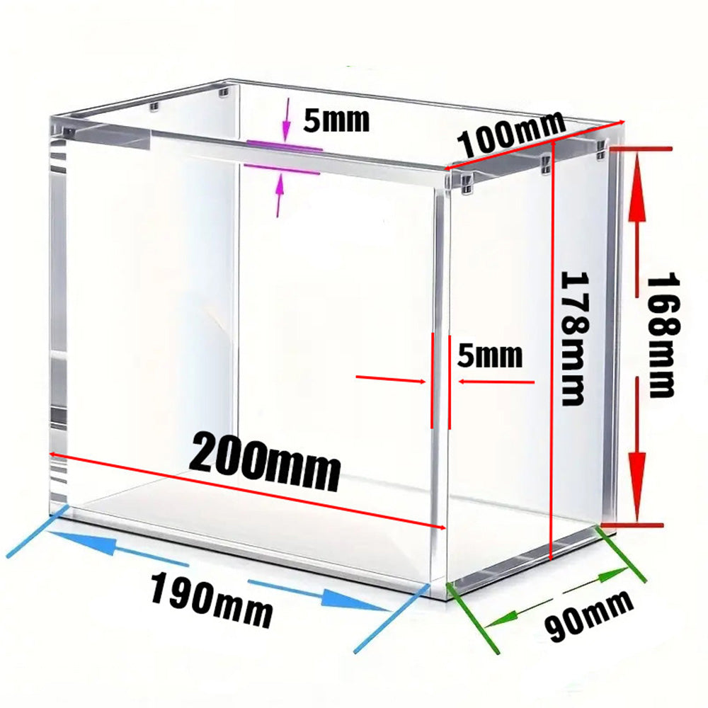 5mm Clear Acrylic Easy Attached Display Case