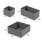 6Pcs Foldable Drawer Organizer Sock Underwear Storage Box with Zipper