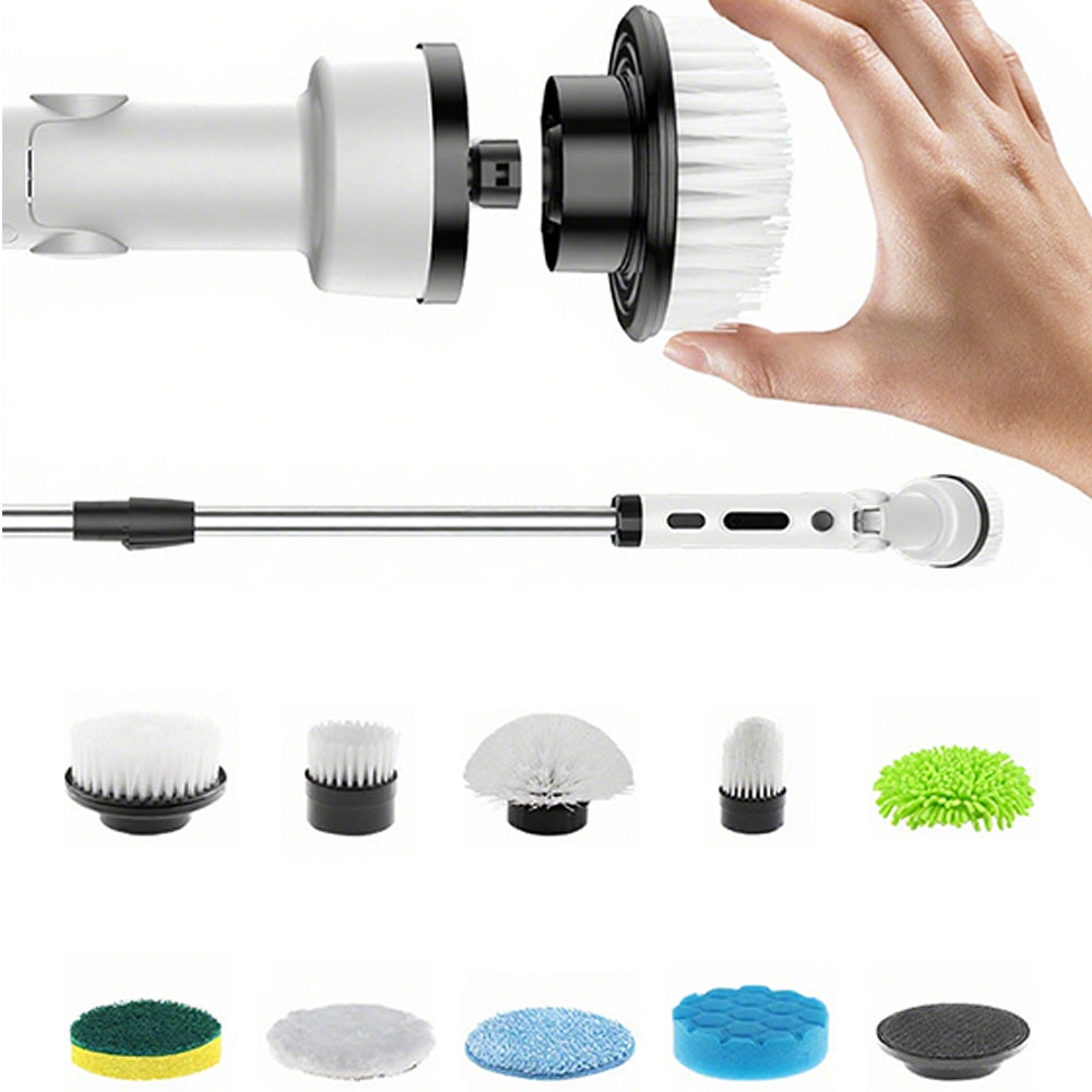 9 in 1 Cordless Spin Scrubber Electric Cleaning Brush Set