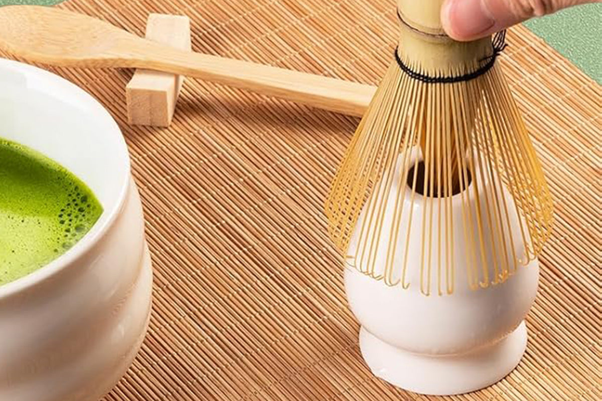 Matcha Whisk Set Matcha Making Kit Whisk Powder Starter Sifter and Bamboo Scoop