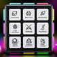 Rechargeable Game Handheld Cube 15 Fun Brain and Memory Games with Score Screen for Teens