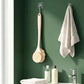 2 in 1 Double Sided Shower Brush with Loofah and Long Handle