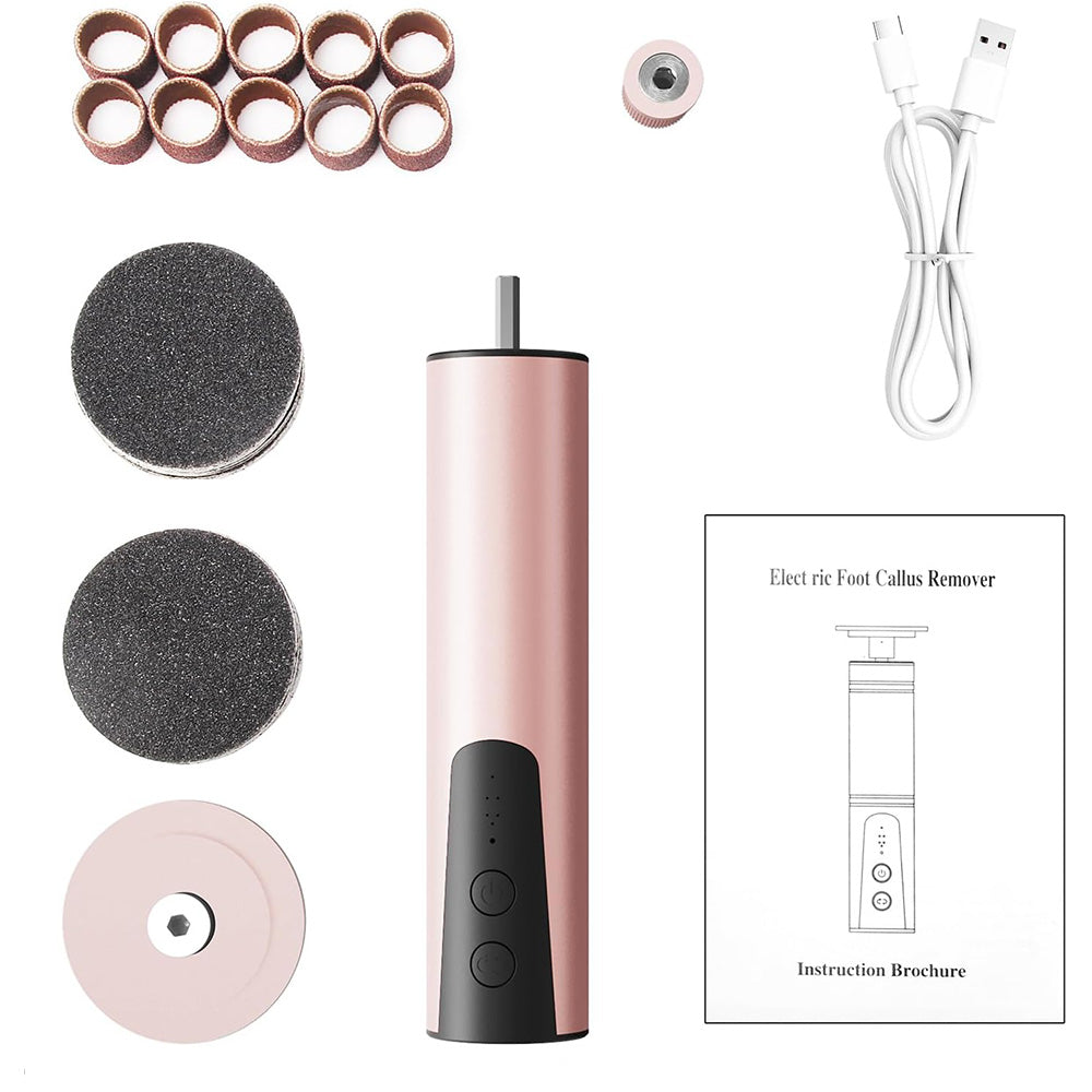 2 in 1 Electric Foot Callus Remover Electric Foot File Nail Grinder with Sandpaper