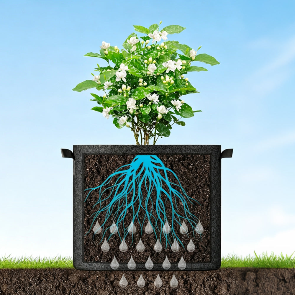 5 Pcs Nonwoven Grow Bags for Fruit Flowers and Vegetables