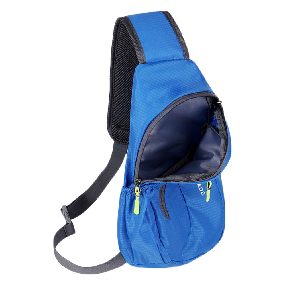 Crossbody Sling Backpack Zipped Chest Bag Outdoors Hiking Bag