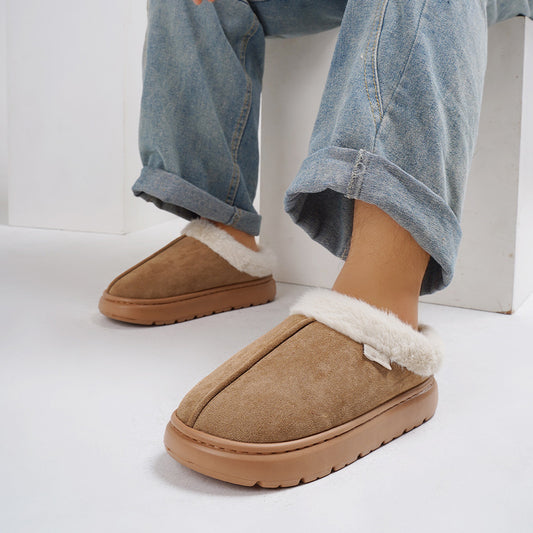 Winter Warm Slipper Indoor Slip On Shoes with Anti-Slip EVA Sole for Men and Women