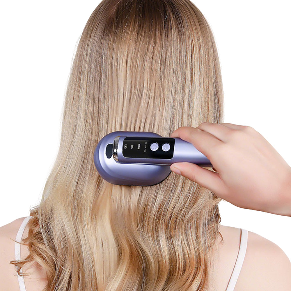 Wireless Electric Hair Comb with Vibration and Oil Mist Spray