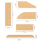 2 Sets 68.6CM Threshold Bars Step Ramp Kit For Robot Vacuum Cleaner