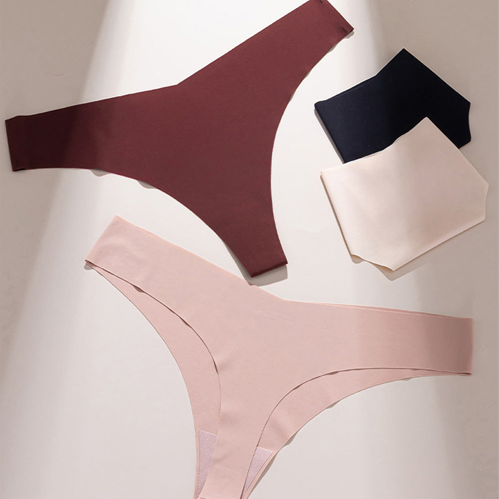 6 Pack Seamless Underwear for Women Smooth Cooling Fabric Breathable Briefs
