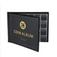 312 Slots Black Coin Album Storage Book for Collectors Coins Stamps Badges Cards