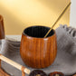 2PCS Wooden Bourbon Drinking Glass Whiskey Tumbler Bourbon Gifts For Men