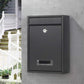 Wall Mounted Mail Letter Box Lockable Steel Post Mailbox Large Postbox