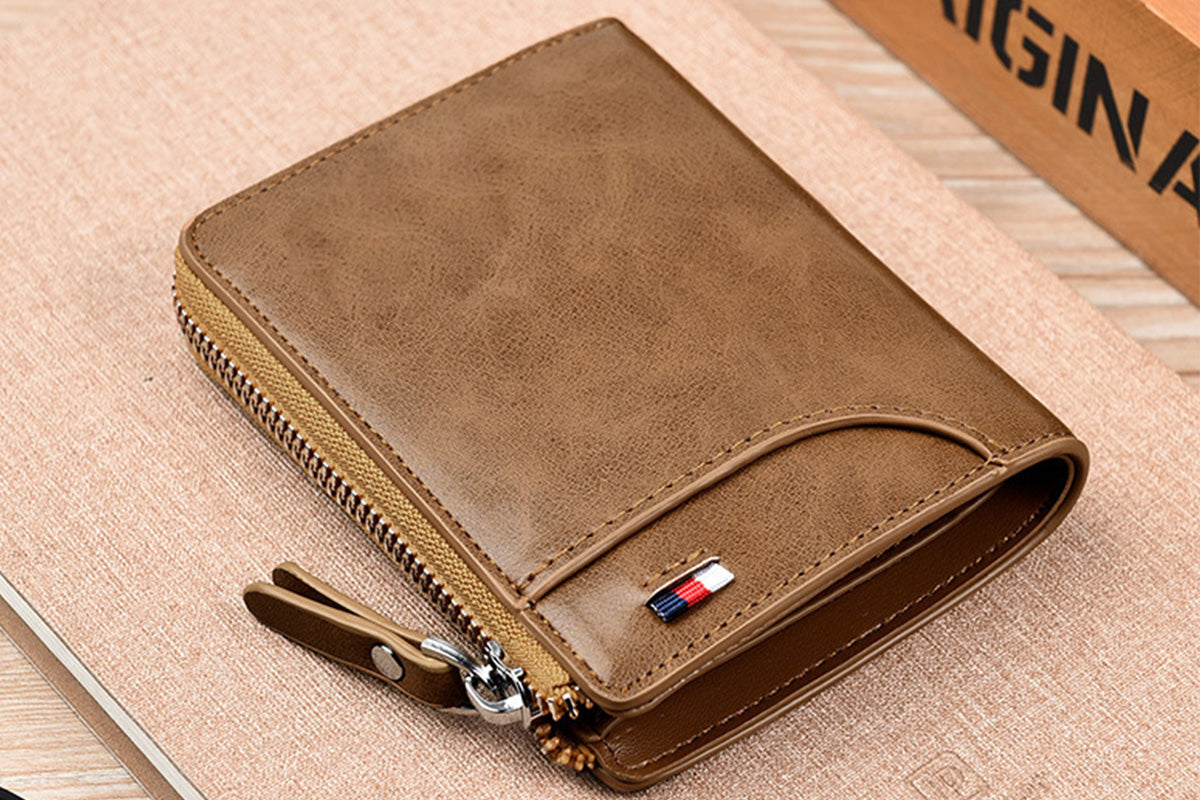 RFID Blocking PU Wallet Anti-theft Cash Credit Card Holder ID Purse
