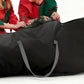 Handy Laundry Rolling Christmas Tree Storage Bag With Handle For Easy Transport-Black
