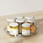 Clear Rotating Lazy Susan for Kitchen Bathroom Vanity Organization
