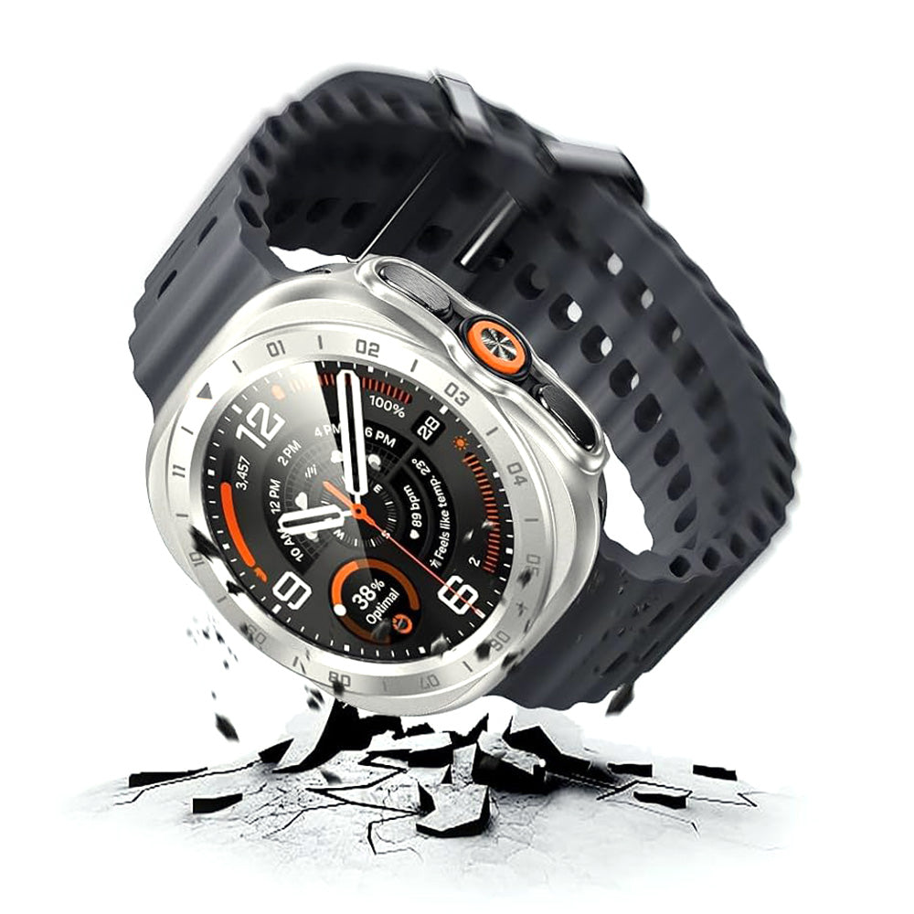 3 in 1 Screen Protector for Samsung Galaxy Watch Ultra 2 47mm with Protector and Bezel Ring