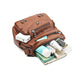 Retro Multi Pockets Crossbody Bag PU Leather Crossbody Shoulder Bag for Women