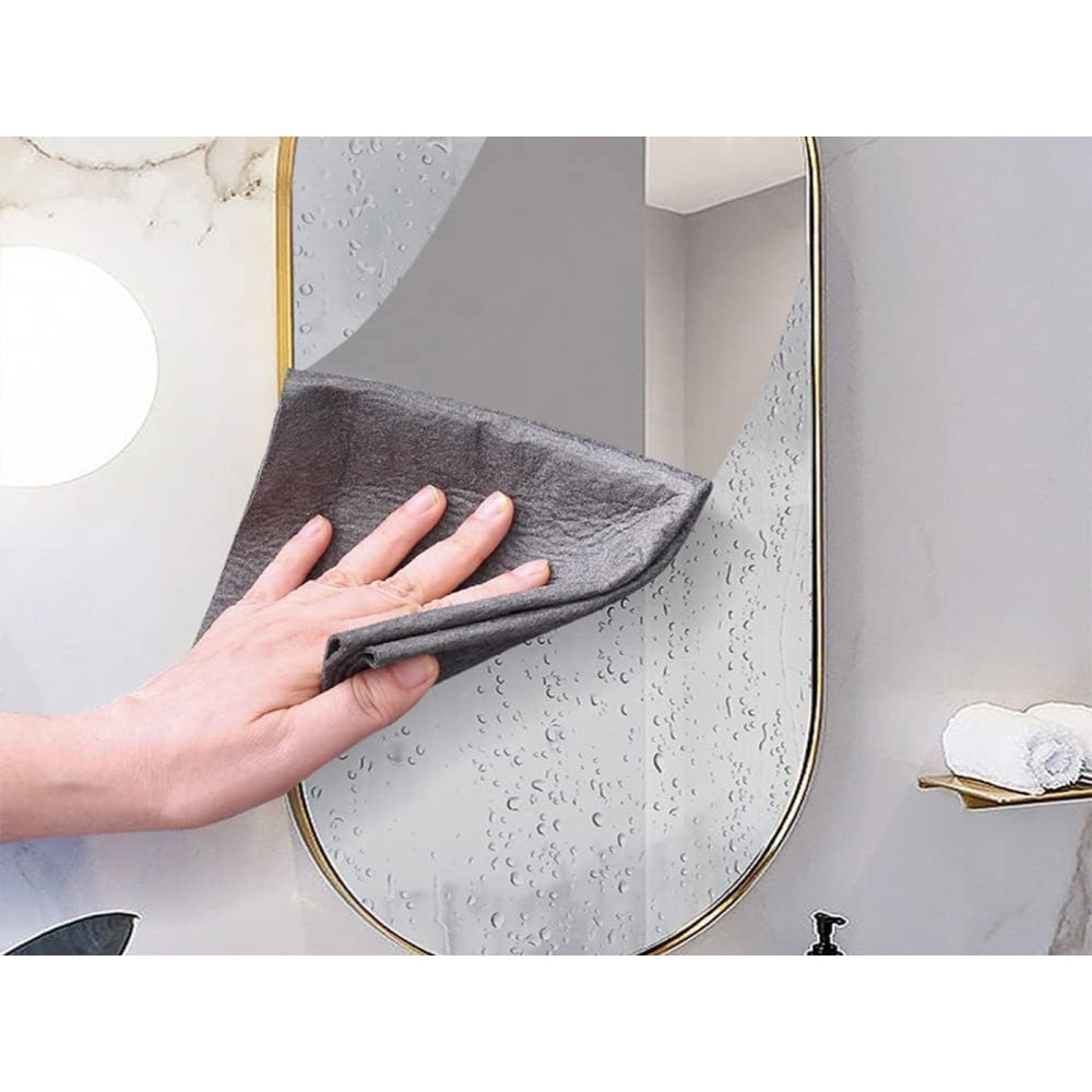 Microfiber Cleaning Cloth Pad Streak-Free Towel for Glass Kitchen and Home