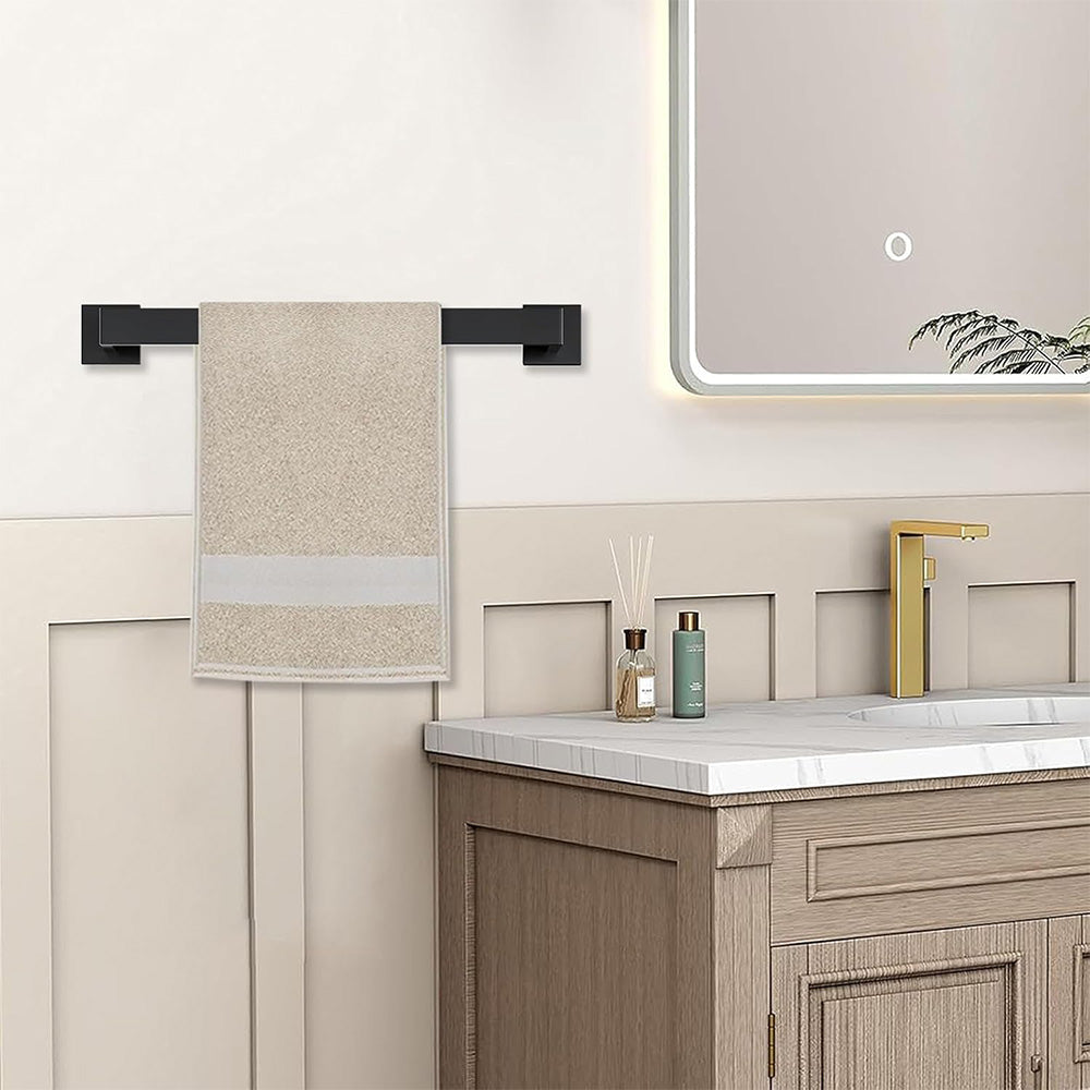 5Pcs Bathroom Towel Bar Set Stainless Steel 40cm Wall Mounted Towel Racks