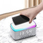 Wireless Phone Charger Bluetooth Speaker Smart Alarm Clock Radio