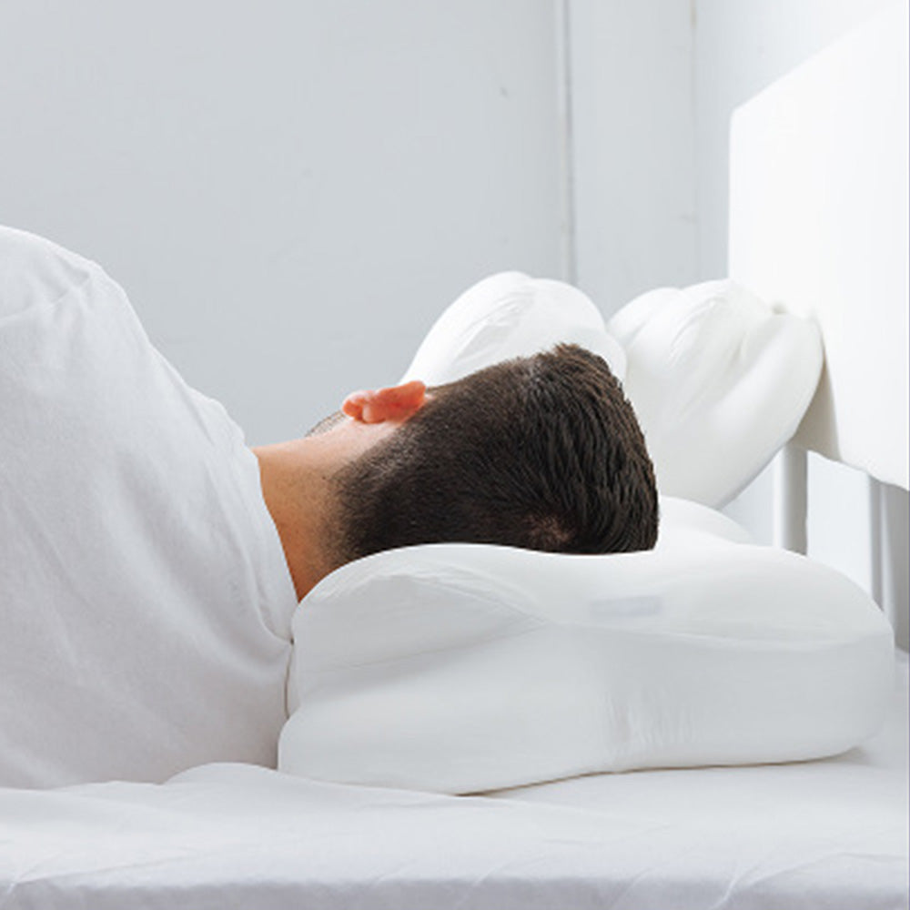 Cloud Shape Memory Foam Pillow with Breathable Cover for Sleeping