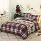 Christmas Pattern Quilt Duvet Doona Cover Set Single Double Queen King Size Bedding Set