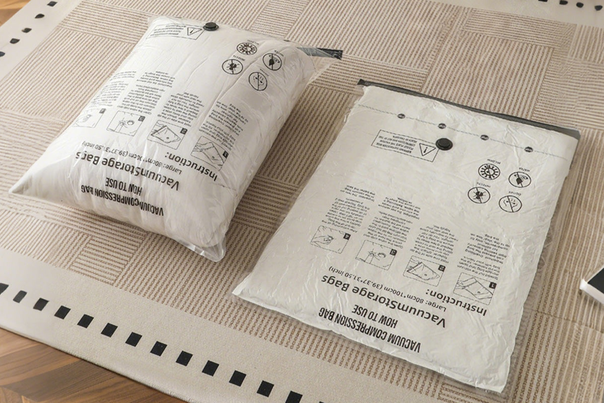 12Pcs Travel Clothing Vacuum Storage Bags Set with Rechargeable Electric Pump for Luggage
