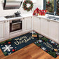 2Pcs Christmas Kitchen Door Mat Anti-Oil Floor Rug Non-Slip Mat for Bathroom Home