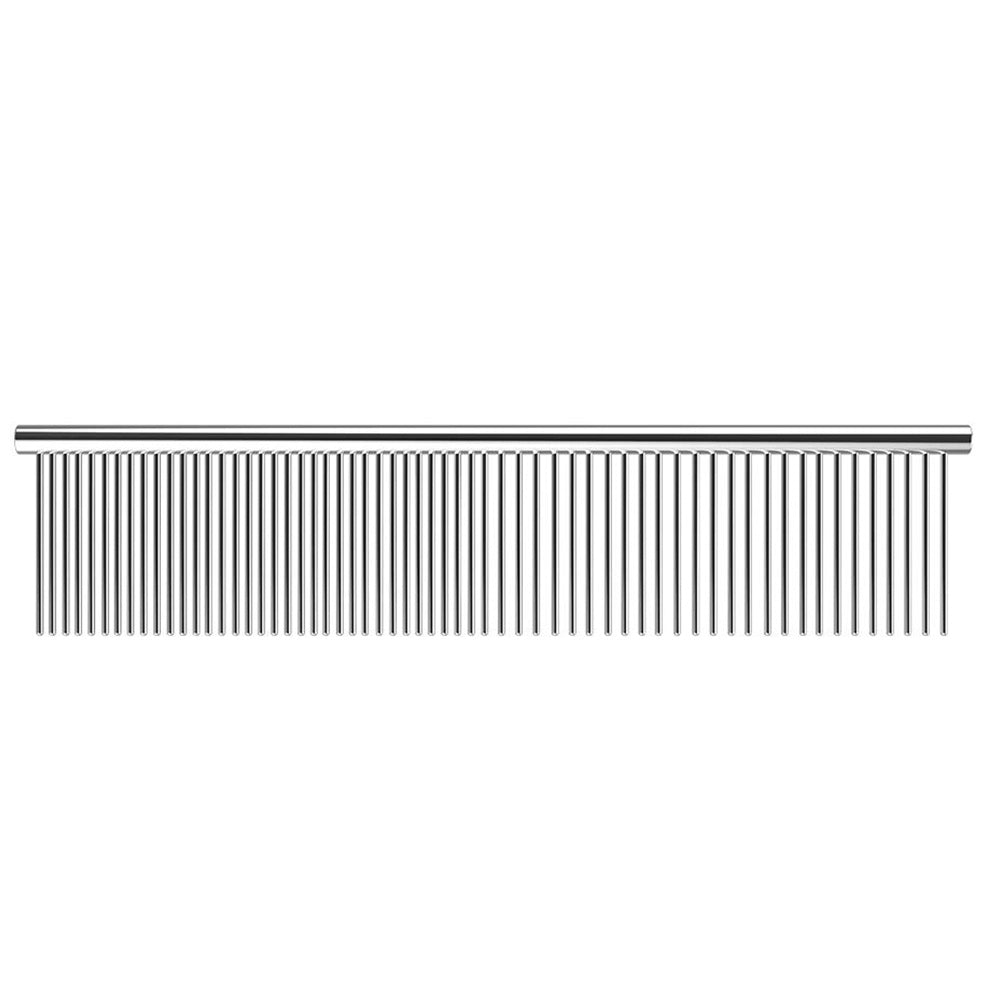 Double Sided Stainless Steel Dematting Grooming Comb for Dogs and Cats