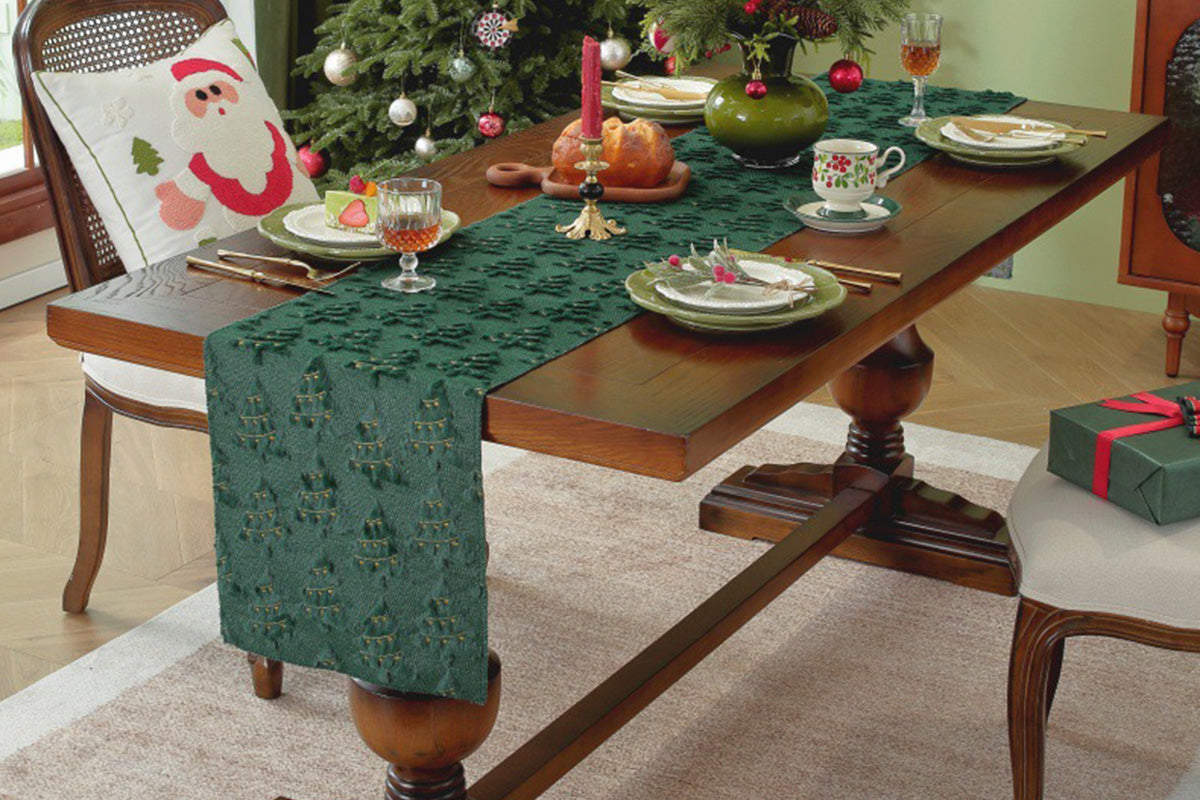 Christmas Table Runner Xmas Dining Table Decoration Festive Holiday Decoration