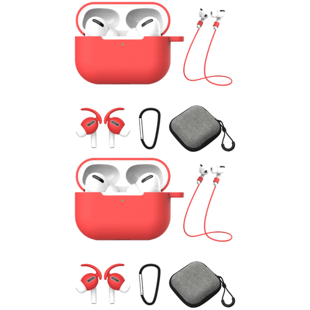 2Pcs Silicone Case Cover Accessories Kits For AirPods Pro Earphone