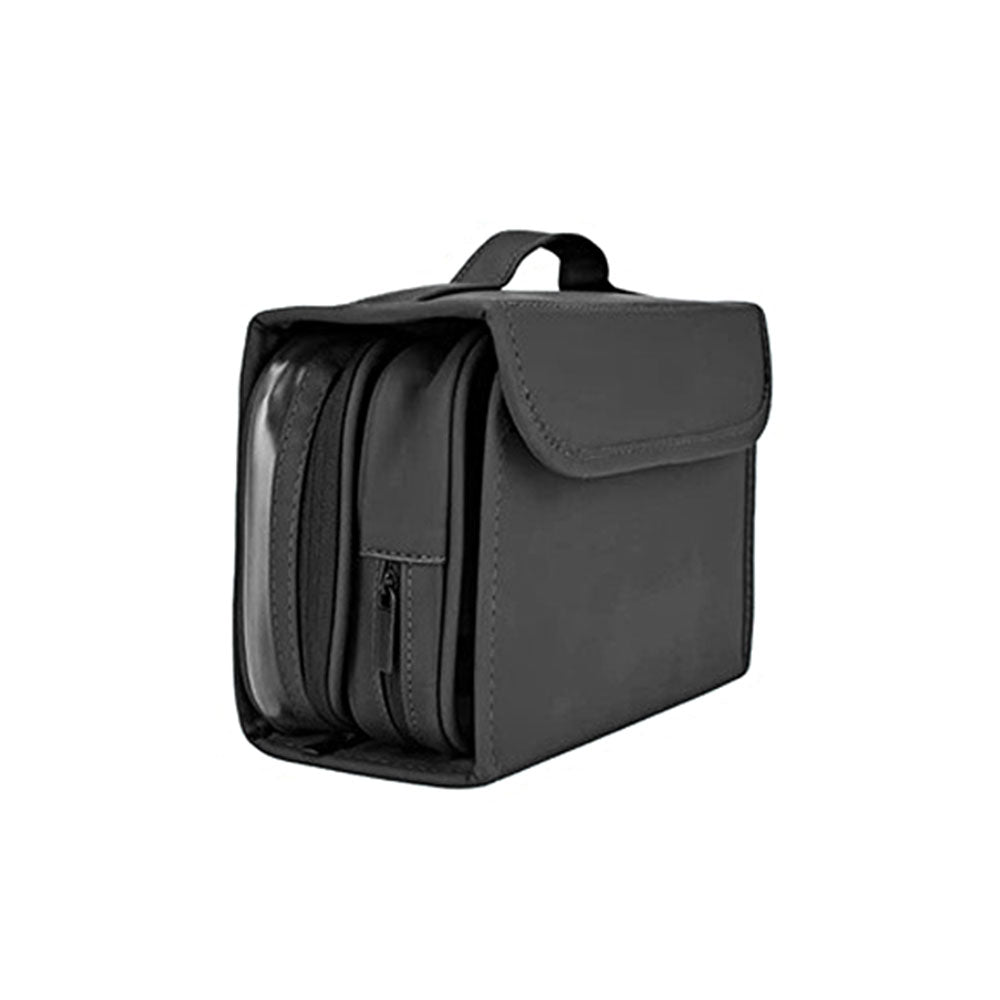 PU Leather Water-resistant Toiletry Bag Travel Bag Hanging Travel Organizer