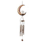 Sun Moon Star LED Solar Metal Wind Chime Outdoor Garden Decor-Moon