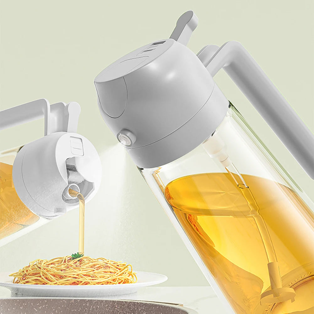2-in-1 470ML Olive Oil Dispenser and Oil Sprayer