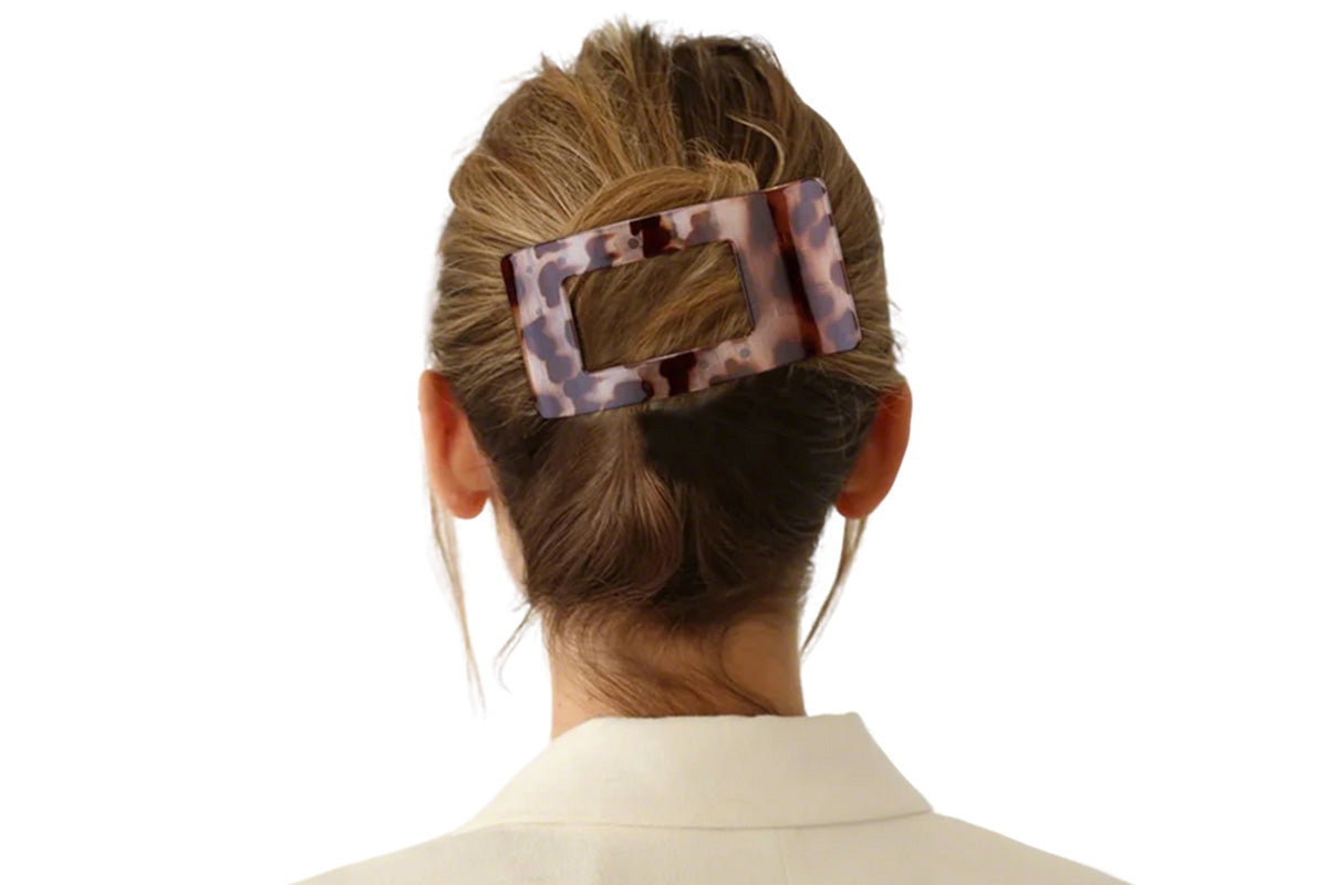 4PCS Flat Hair Clips Large Rectangle No-Slip Claw Clips For Women