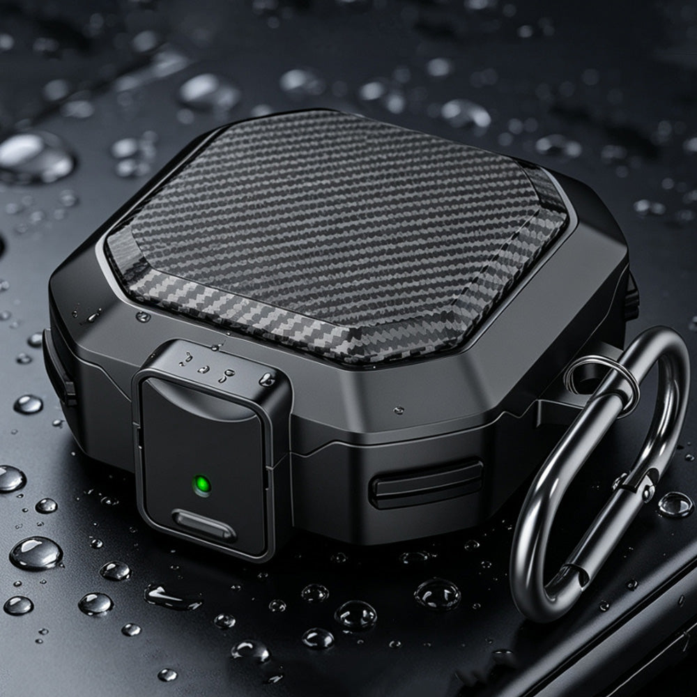 Protective Case for Samsung Galaxy Buds 4 and 4 Pro Shockproof Earbuds Case Cover with Lock Clip