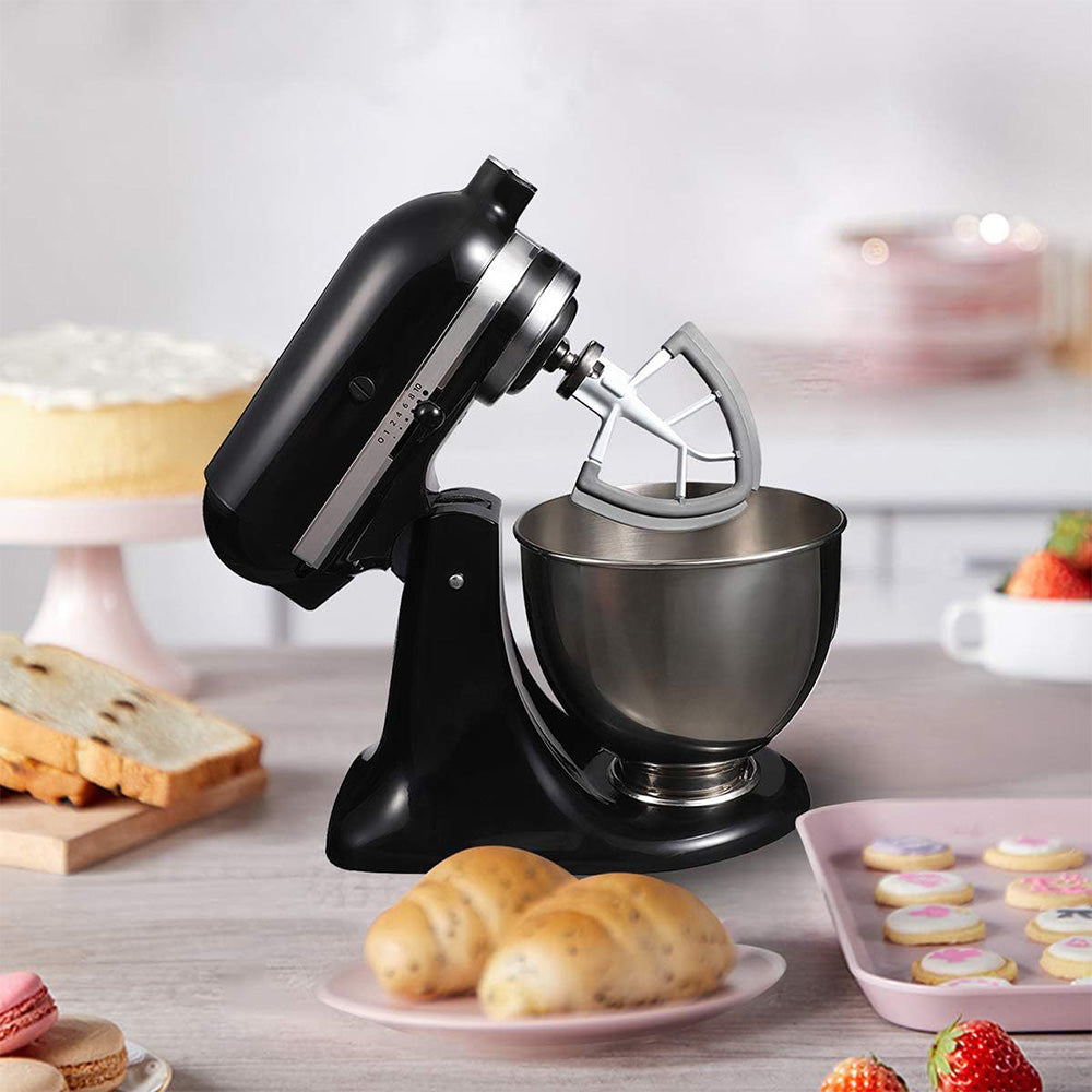 Silicone Coated Dual Edge Beater Compatible with KitchenAid 4.5–5 Quart Stand Mixer