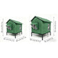 Cat House Indoor Outdoor Insulated Shelter for Small to Medium Cats-Green