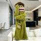 Adults Funny Oversized Fluffy Fleece Hooded Wearable Blanket Warm Hooded Robe Loungewear