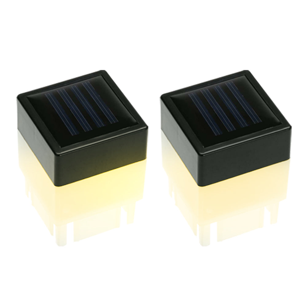 Solar Garden Light Powered Fence Post Cap Lights LED Landscape Outdoor