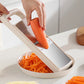 Kitchen Vegetable Slicer with 5 Blades Stainless Steel Cutter with Colander